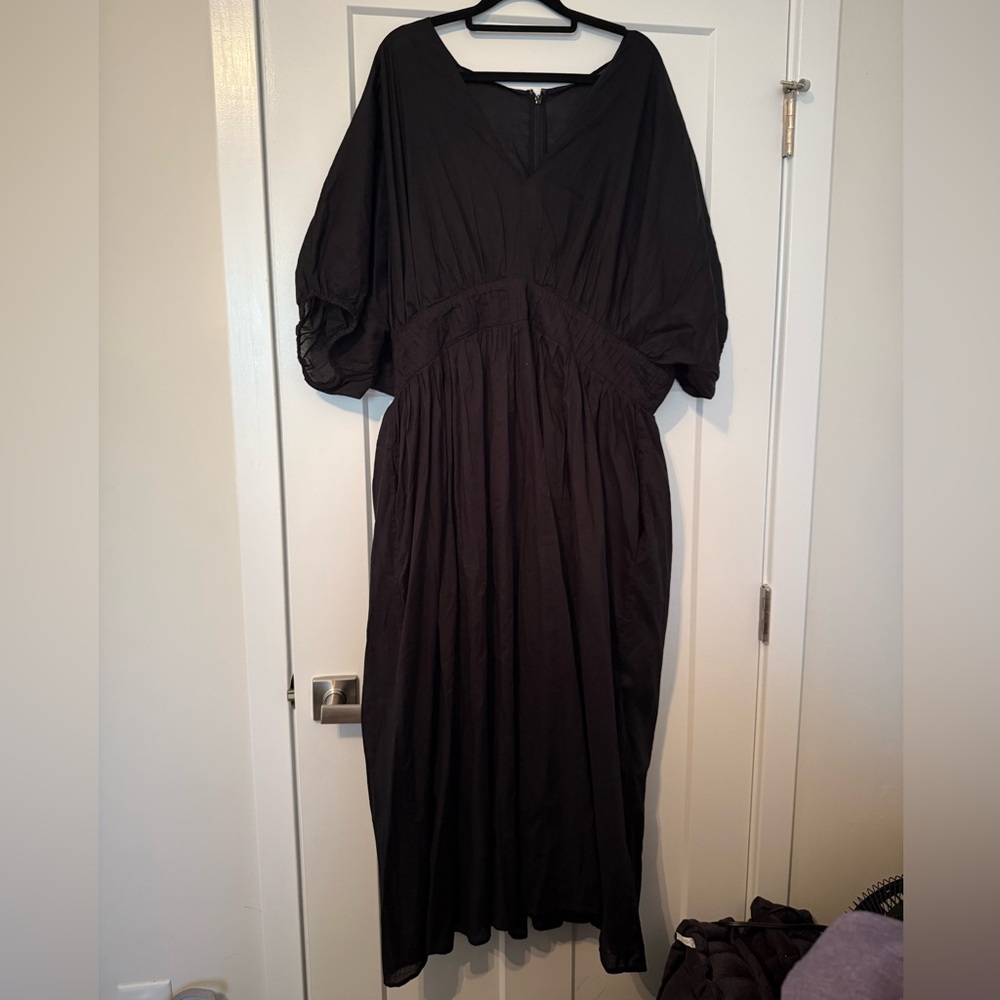 Banana Republic Black Belted Midi Dress - Picture 3 of 5